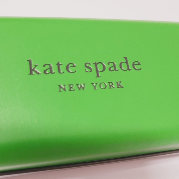 KATE SPADE Green & Black Hard Shell Eyeglass Sunnies Case - Picture 3 of 13